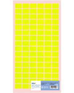 Office 1 Самозалепващи се етикети за цени, 12 x 18 mm, жълти, 960 броя
