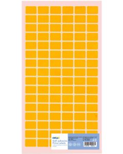 Office 1 Самозалепващи се етикети за цени, 12 x 18 mm, оранжеви, 960 броя