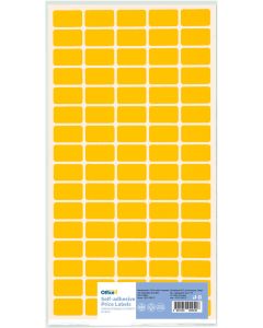 Office 1 Самозалепващи се етикети за цени, 12 x 22 mm, оранжеви, 800 броя