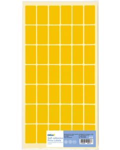 Office 1 Самозалепващи се етикети за цени, 17 x 30 mm, оранжеви, 420 броя