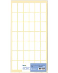 Office 1 Самозалепващи се етикети за цени, 17 x 30 mm, бели, 420 броя