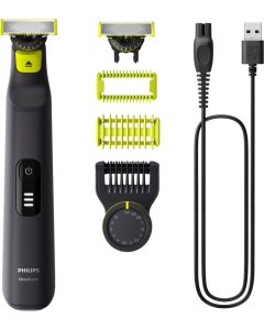 PHILIPS OneBlade Pro 360 Face + Body - Гребен с 14 настройки, 100 – 240 V., 5.4 W, Акумулаторна литиево-йонна батерия,