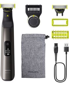 PHILIPS OneBlade Pro 360 Face + Body - 100 – 240 V, 5.4 W, За използване на сухо и мокро, Гребен за оформяне, 20 настройки