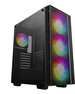 DeepCool MATREXX55 MESH V4 C, Mid Tower, Mini-ITX-Micro-ATX-ATX, 1xUSB3.0, 1x Type-C, 1xAudio, LED Button, 3x140mm