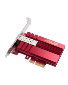 Asus PCIe Adapter, XG-C100F, 10GBase-T PCIe SPF+ port for Optical Fiber Transmission and DAC cable, Built-in QoS technology