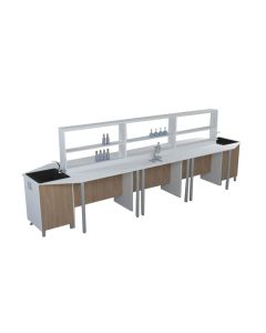 Работна маса RFG Labo, с контейнер, HPL плот, 1200 х 600 х 900 mm