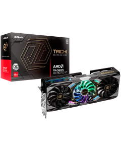 ASROCK Video Card AMD Radeon RX 9070 XT Taichi OC 16GB GDDR6 256-bit HDMI 3x DP