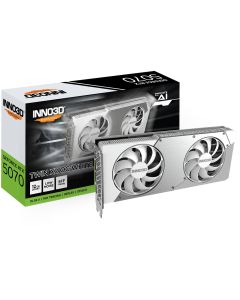 Inno3D GeForce RTX 5070, 12GB GDDR7, Twin X2 OC, 192-bit, Бял