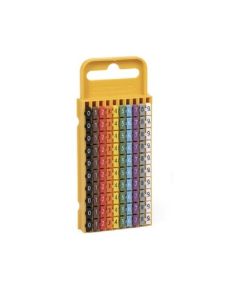 Комплект кабелни маркери 0123456789 размер 4.3-5.3 mm, 100 бр.