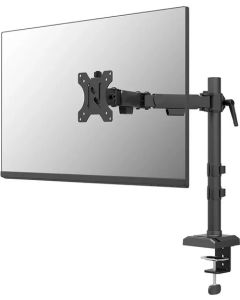 Neomounts Nero Single Flat Screen Desk Mount (phone holder+Quick-fix clamp-grommet)