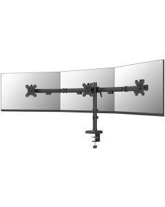 Neomounts Nero Triple Flat Screen Desk Mount (phone holder+Quick-fix clamp-grommet)