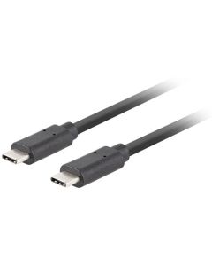 Lanberg USB-C M-M 3.1 gen 2 cable 0.5m 10GB-s pd100w black
