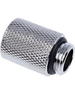 Удължител Alphacool Eiszapfen, 20 mm, G1-4 външна към G1-4 вътрешна резба, Сребрист