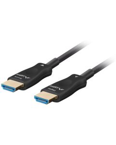 Lanberg HDMI M-M v2.1 cable 50m optical black aoc