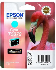 Оригинален патрон Epson T0872, Stylus Photo R1900, 11.4 ml, Cyan