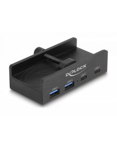 Delock USB Хъб, 4 порта, 5 Gbps, 2 x USB-A, 2 x USB-C