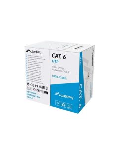 Lanberg LAN cable CAT.6 utp 100m solid cu grey cpr + fluke passed