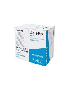 Lanberg LAN cable 100mb-s 100m solid cca grey