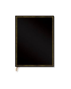 Paperblanks Тефтер Black Edition, Ultra, широки редове, твърда корица, 72 листа