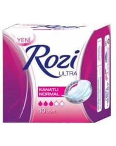 Дамски превръзки Rozi, ултра, с крилца, 10 броя