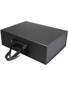 Office 1 Кутия Handle XXXL, сгъваема, 48 х 35 х 15 cm, черна