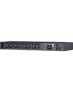 1U Rackmount управляем разклонител 1х C20 вход 16А / 8х C13 изхода, отдалечен индивидуален контрол на всеки изход;  PDU41005