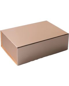 Office 1 Кутия Natural, с магнитно затваряне, сгъваема, 28 х 20 х 9 cm, златиста
