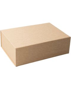Office 1 Кутия Natural, с магнитно затваряне, сгъваема, 28 х 20 х 9 cm, кафява