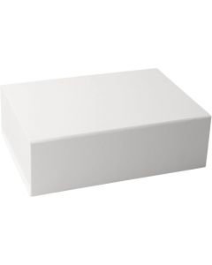 Office 1 Кутия Natural, с магнитно затваряне, сгъваема, 33 х 25 х 12 cm, бяла