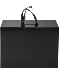 Office 1 Кутия Handle, сгъваема, 38 х 28 х 13.5 cm, с дръжки, черна