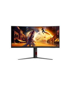 AOC CU34G4Z, 34\'\' Fast VA, WQHD (3440x1440), 240 Hz, 1ms, 450 cd/m², 2x HDMI, DP, Черен