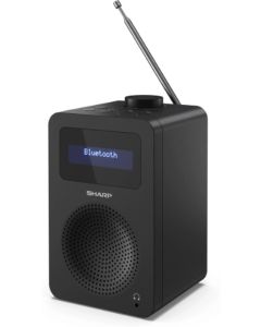 Sharp Radios DR-430(BK), DIGITAL RADIO, Bluetooth 5.0, 5W, 20 DAB+-DAB-FM, Auto time-date, LCD Display