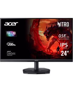 ACER Nitro KG241YX3bip, 23.8\" 1920 x 1080 FHD, 16:9, VA, 200Hz, HDMI, DisplayPort, 300 cd/m2, Черен