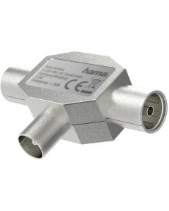 HAMA - Сплитер за антена, 1 вход - 2 изхода, Метал; HAMA-205237