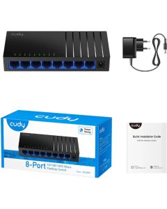 Switch Cudy GS108D, 8-портов, 10/100/1000 Mbps 