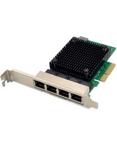 DIGITUS DN-10136, PCIe x4, 4x 2.5 Gigabit Ethernet, Realtek chipset, Low Profile