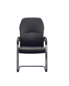 Посетителски стол RFG CRONO M, екокожа, до 150 kg, черен