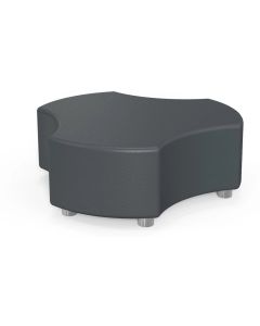 Табуретка RFG Pixel, екокожа, 120 х 112 х 43 cm, цвят графит