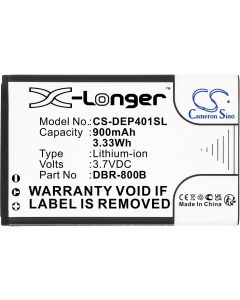 CAMERON SINO - Съвместими за DORO 1350, 1361, 6520, 6530, Primo 805 DBP-800B, 900 mAh, 3.7 V;