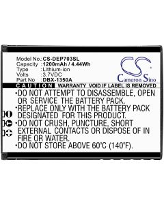 CAMERON SINO - Съвместим с DORO 7030, 7031, 7080, DFC-0270 DBX-1350A LiIon, 1200 mAh, 3.7 V; CS-DEP703SL