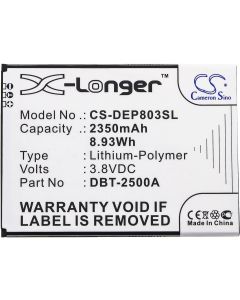 CAMERON SINO - Съвместима с DORO 8035, DSB-0170 DBT-2500A LiPo, 2350 mAh, 3.85 V; CS-DEP803SL