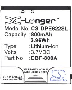 CAMERON SINO - Съвместим с DORO 2314, 2415, PhoneEasy 1360 LiIon, 800 mAh, 3.7 V; CS-DPE622SL