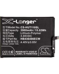 Cameron Sino - Съвместима с Huawei BLA-AL00, CLT-L04, G10 Plus HB436486ECW LiPo, 3900 mAh, 3.85 V; CS-HUT110SL