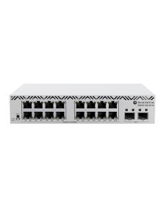 Switch MikroTik CSS318-16G-2S+IN, 16x Gbit, 2xSFP+, управляем, за шкаф