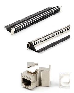Пач панел 24 port Cat5е с конектори