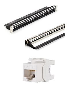 Пач панел 24 port Cat6 с конектори