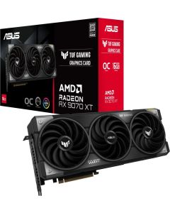 Asus TUF Gaming RX 9070XT 16GB GDDR6 OC, 256-bit, 850 W, HDMI 2.1b, 3 x DisplayPort 2.1a