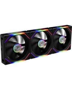 Gamdias AEOLUS P2-1203U - 3 х 120 мм., Верижно свързване, Черен