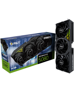 PALIT GeForce RTX 5080 GamingPro V1 16GB GDDR7, 256 bit, 1x HDMI 2.1b, 3x DP 2.1b, 3 Fan, 1x 16-pin pwr connector, 850W, 331.9 x 127.1 x 60 mm, NE75080019T2-GB2031Y