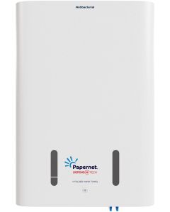 Диспенсър за кърпи за ръце Papernet Highfast, антибактериален, бял, 42 х 14.6 х 63 cm